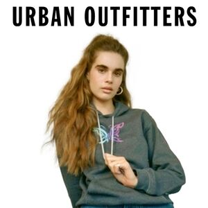 URBAN OUTFITTERS - Future State ◇ Neon Butterfly Hoodie/Pullover ◇ Medium ◇ NWT